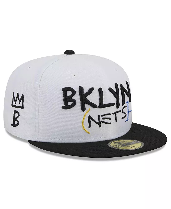Men's White Brooklyn Nets 2022/23 City Edition Official 59FIFTY Fitted Hat - Image 3